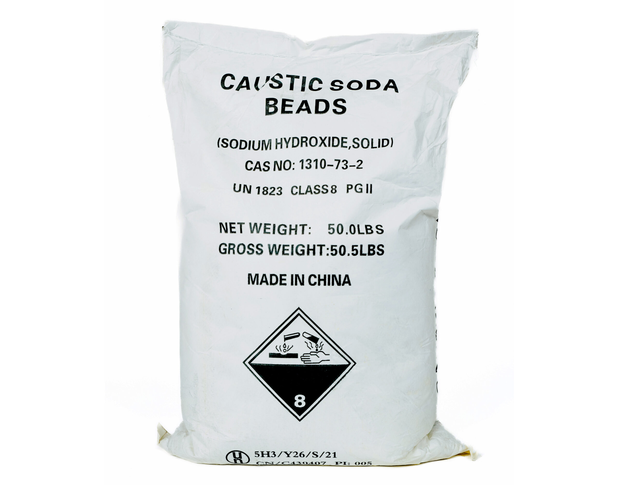 MaxTite Caustic Soda Beads 99% Pure (40lbs)